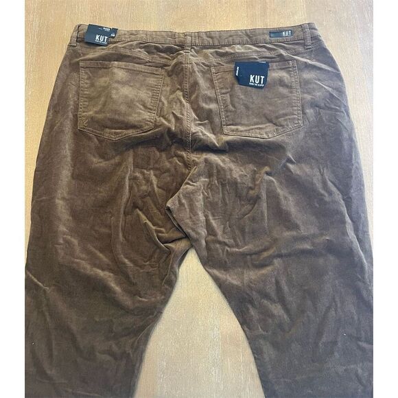 NWT Kut From The Kloth Diana Plus Corduroy Skinny Pants Size 24W Brown - Picture 4 of 12